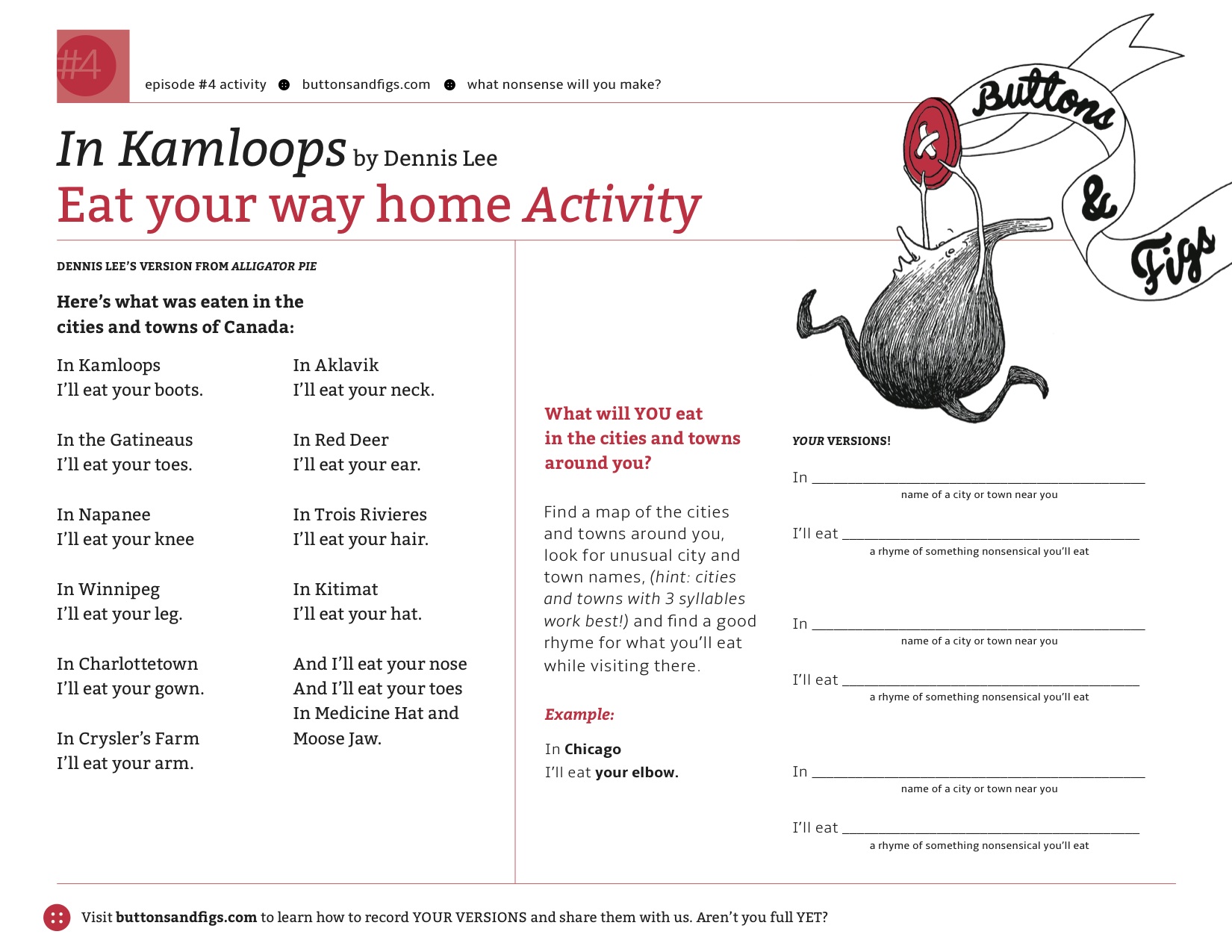 downloadable activities buttons & figs