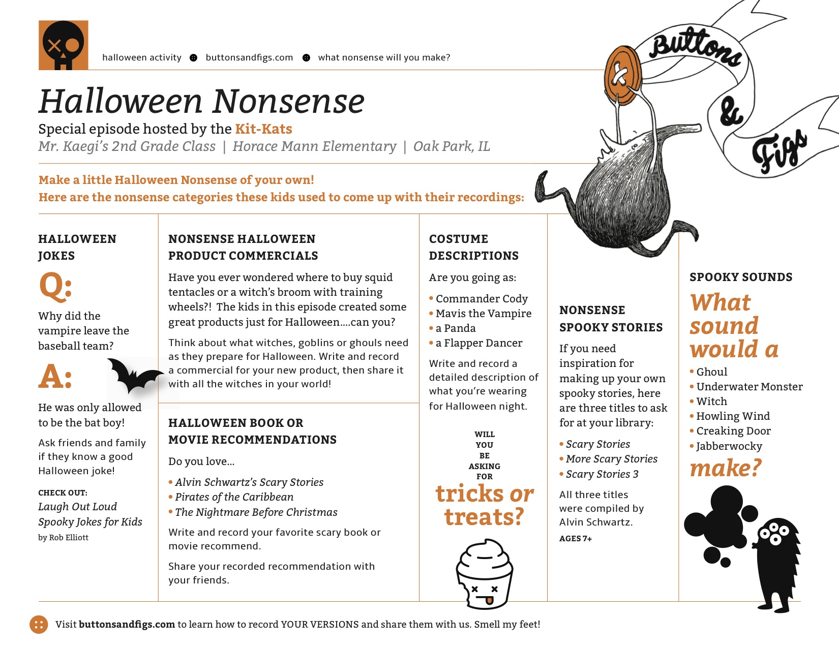 downloadable activities buttons & figs